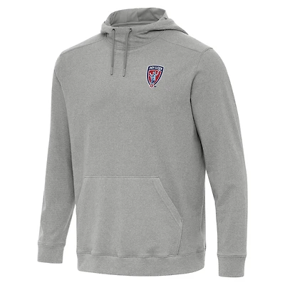 Men's Antigua Heather Gray Indy Eleven Cloud Pullover Hoodie