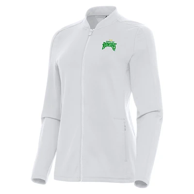 Women's Antigua White Tampa Bay Rowdies Continual Full-Zip Jacket