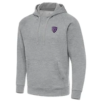 Men's Antigua Heather Gray Louisville City FC  Big & Tall Victory Pullover Hoodie