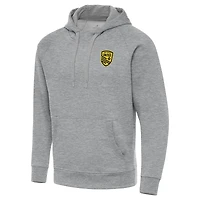 Men's Antigua Heather Gray New Mexico United  Big & Tall Victory Pullover Hoodie