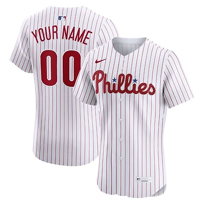 Men's Nike White Philadelphia Phillies Home Elite Custom Jersey