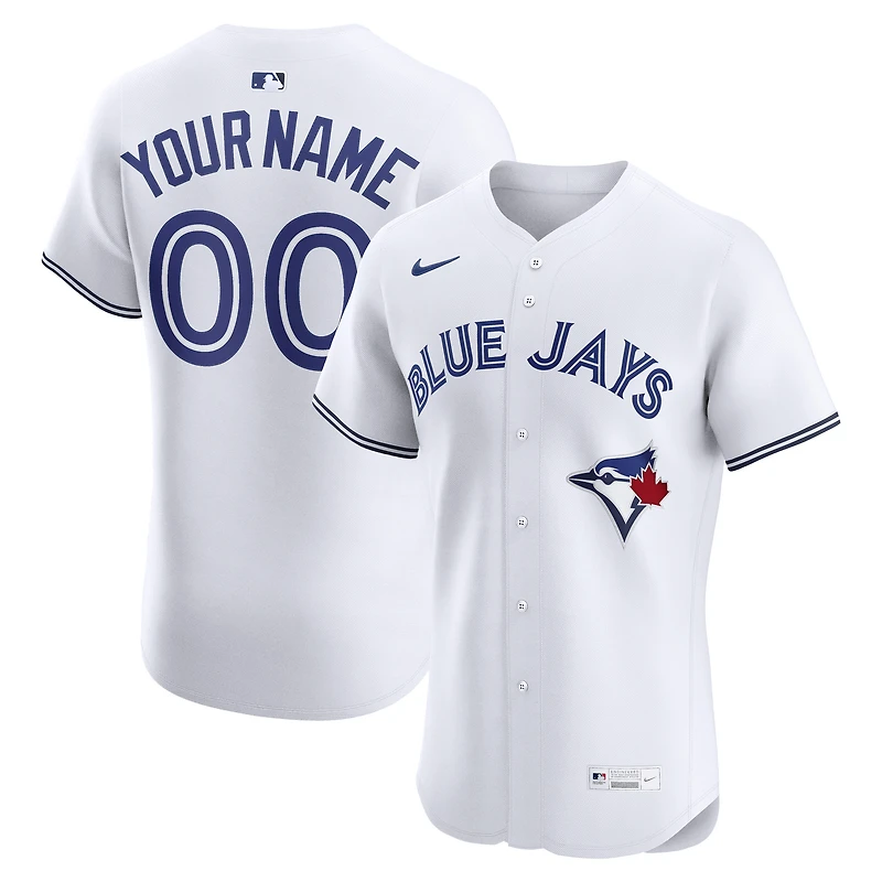 Men's Nike White Toronto Blue Jays Home Elite Custom Jersey