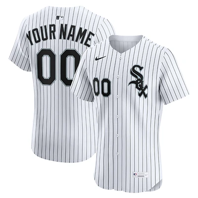 Men's Nike White Chicago Sox Home Elite Custom Jersey