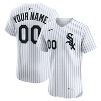 Men's Nike White Chicago Sox Home Elite Custom Jersey
