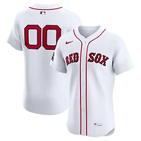 Men's Nike White Boston Red Sox Home Elite Sponsor Patch Custom Jersey