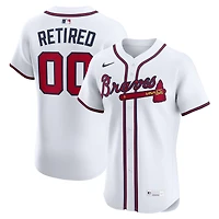 Men's Nike White Atlanta Braves  Home Elite Pick-A-Player Retired Roster Jersey