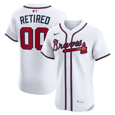 Men's Nike White Atlanta Braves  Home Elite Pick-A-Player Retired Roster Jersey
