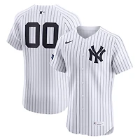 Men's Nike White New York Yankees Home Elite Sponsor Patch Pick-A-Player Retired Roster Jersey