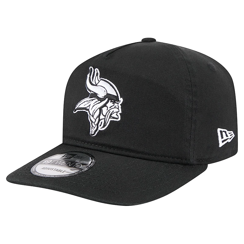 Men's New Era Black/White Minnesota Vikings 19TWENTY Adjustable Hat