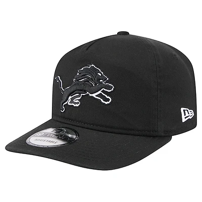Men's New Era Black/White Detroit Lions 19TWENTY Adjustable Hat
