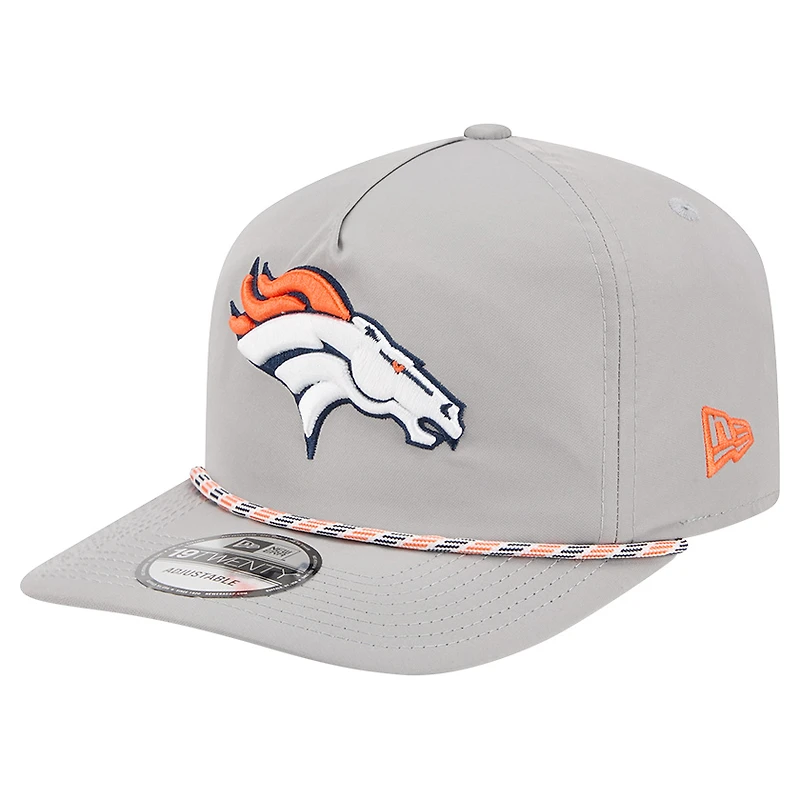 Men's New Era Gray Denver Broncos Rope 19TWENTY Hat