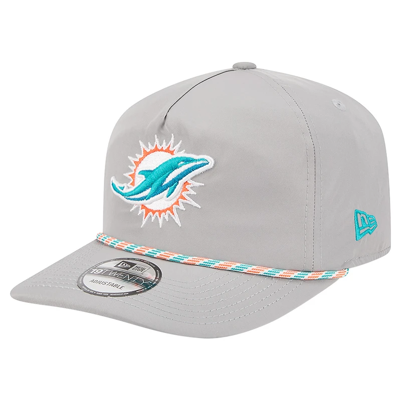 Men's New Era Gray Miami Dolphins Rope 19TWENTY Hat