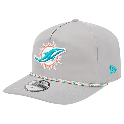 Men's New Era Gray Miami Dolphins Rope 19TWENTY Hat