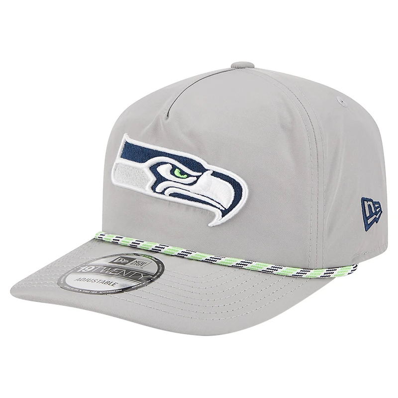 Men's New Era Gray Seattle Seahawks Rope 19TWENTY Hat