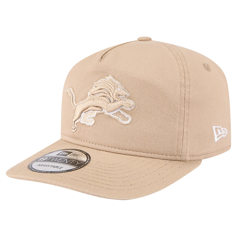 Men's New Era Tan Detroit Lions 19TWENTY Adjustable Hat