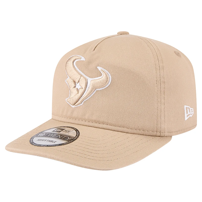 Men's New Era Tan Houston Texans 19TWENTY Adjustable Hat
