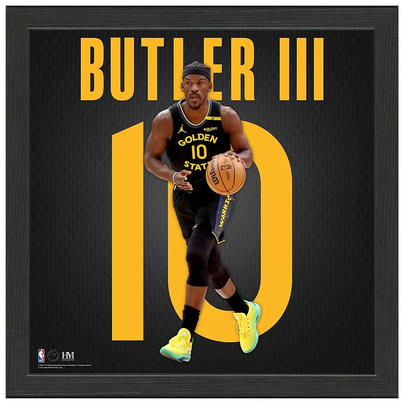 Highland Mint Jimmy Butler III Golden State Warriors 13" x 13" Impact Jersey Frame