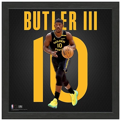 Highland Mint Jimmy Butler III Golden State Warriors 13" x 13" Impact Jersey Frame