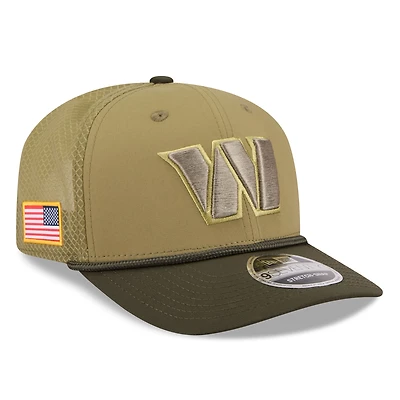 Men's New Era  Green Washington Commanders 2025 Salute to Service 9SEVENTY Adjustable Hat