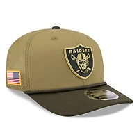Men's New Era  Green Las Vegas Raiders 2025 Salute to Service 9SEVENTY Adjustable Hat