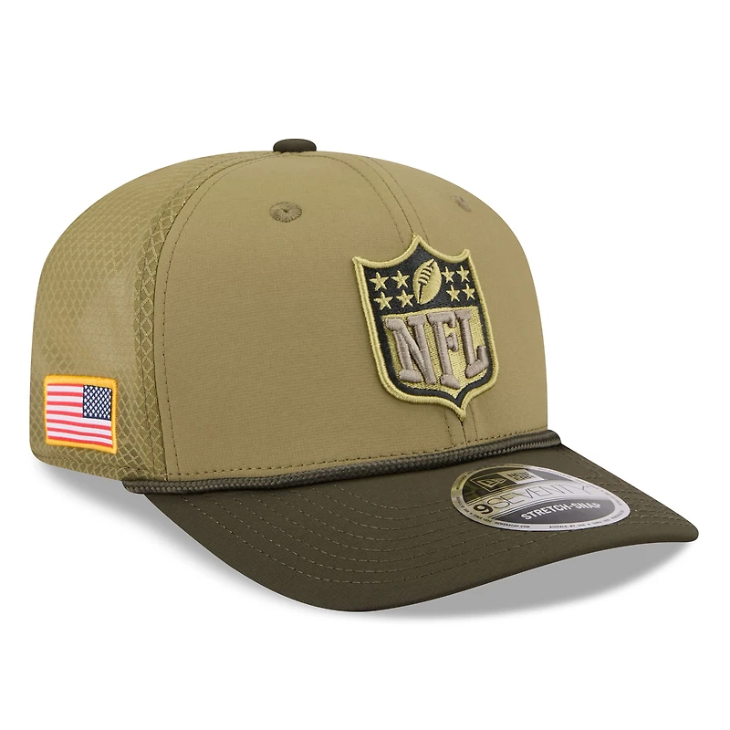 Men's New Era  Green Shield Merchandise 2025 Salute to Service 9SEVENTY Adjustable Hat