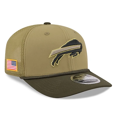 Men's New Era  Green Buffalo Bills 2025 Salute to Service 9SEVENTY Adjustable Hat
