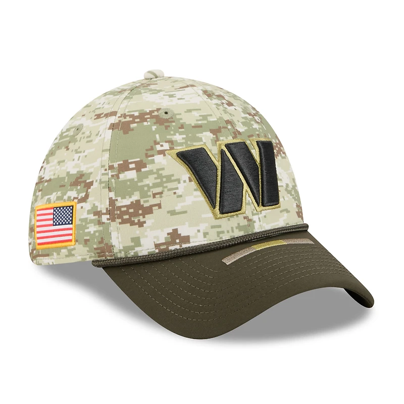 Men's New Era Camo Washington Commanders 2025 Salute to Service 39THIRTY Flex Hat