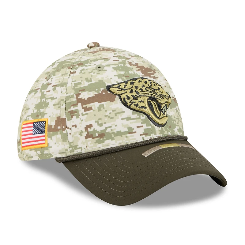 Men's New Era Camo Jacksonville Jaguars 2025 Salute to Service 39THIRTY Flex Hat