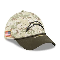 Men's New Era  Camo Los Angeles Chargers 2025 Salute to Service 39THIRTY Flex Hat