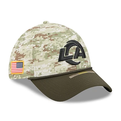 Men's New Era  Camo Los Angeles Rams 2025 Salute to Service 39THIRTY Flex Hat
