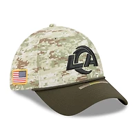 Men's New Era  Camo Los Angeles Rams 2025 Salute to Service 39THIRTY Flex Hat
