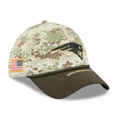 Men's New Era  Camo New England Patriots 2025 Salute to Service 39THIRTY Flex Hat
