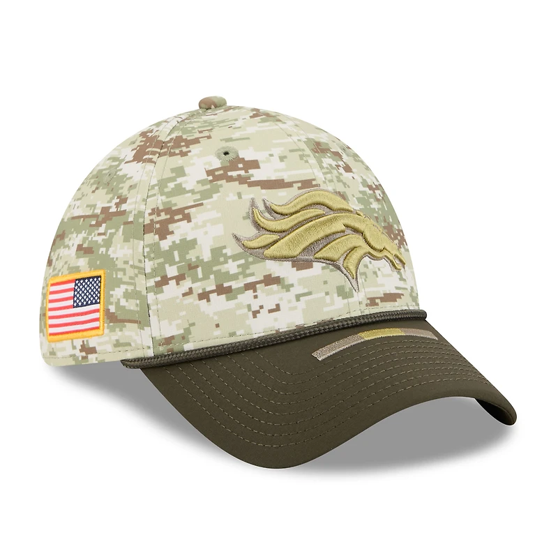 Men's New Era Camo Denver Broncos 2025 Salute to Service 39THIRTY Flex Hat