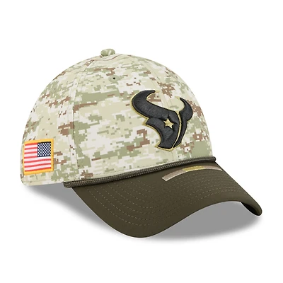 Men's New Era Camo Houston Texans 2025 Salute to Service 39THIRTY Flex Hat