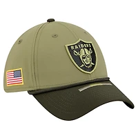 Men's New Era  Green Las Vegas Raiders 2025 Salute to Service 39THIRTY Flex Hat