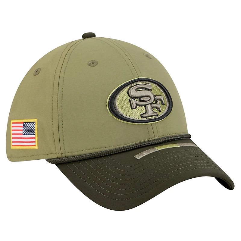 Men's New Era Green San Francisco 49ers 2025 Salute to Service 39THIRTY Flex Hat