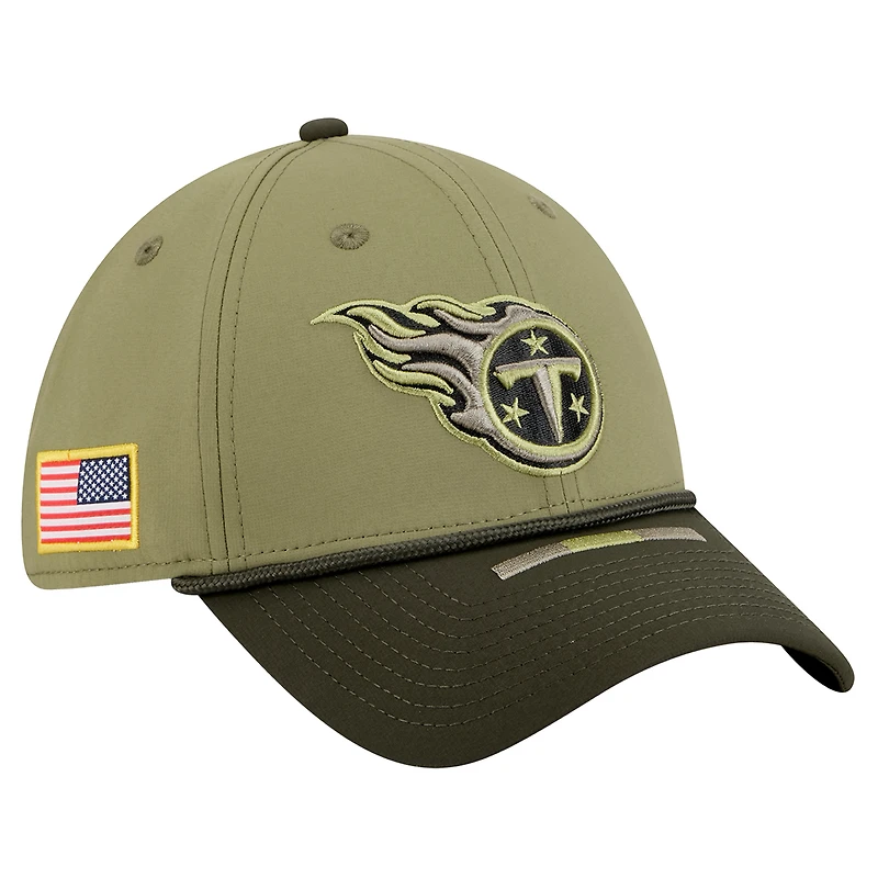 Men's New Era  Green Tennessee Titans 2025 Salute to Service 39THIRTY Flex Hat