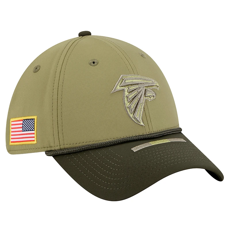 Men's New Era Green Atlanta Falcons 2025 Salute to Service 39THIRTY Flex Hat