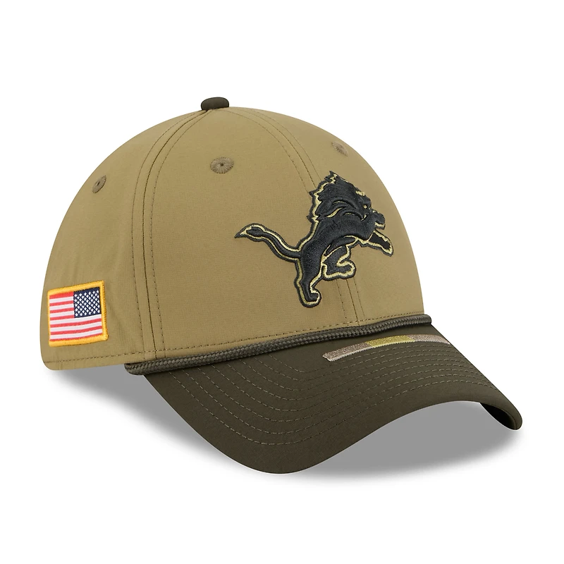 Men's New Era  Green Detroit Lions 2025 Salute to Service 39THIRTY Flex Hat