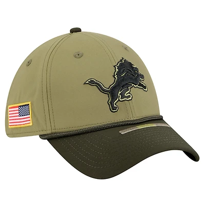 Men's New Era  Green Detroit Lions 2025 Salute to Service 39THIRTY Flex Hat