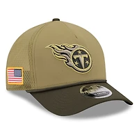 Men's New Era  Green Tennessee Titans 2025 Salute to Service 9FORTY A-Frame M-Crown Adjustable Hat