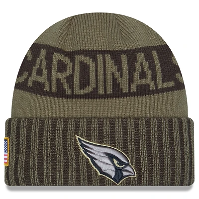 Men's New Era  Dark Green Arizona Cardinals 2025 Salute to Service Cuffed Knit Hat