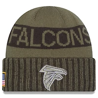Men's New Era  Dark Green Atlanta Falcons 2025 Salute to Service Cuffed Knit Hat
