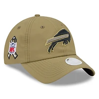 Women's New Era  Green Buffalo Bills 2025 Salute to Service Pony Tail Adjustable Hat