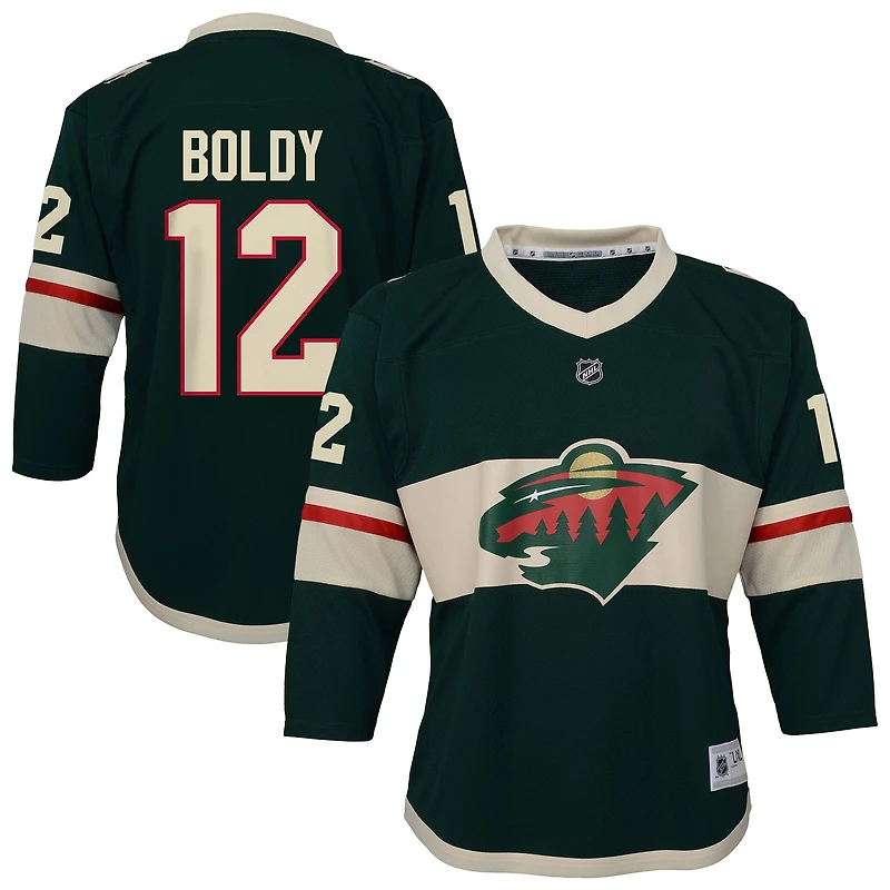 Youth Outerstuff Matthew Boldy Green Minnesota Wild Home Replica Jersey
