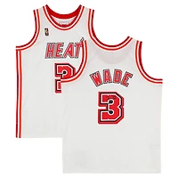 Dwyane Wade Miami Heat Autographed Mitchell & Ness 2007-08 Classic White Swingman Jersey