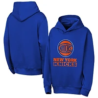 Youth Outerstuff Blue New York Knicks Back To The Basics Hoodie