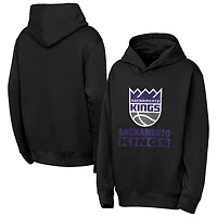 Youth Outerstuff Black Sacramento Kings Back To The Basics Hoodie