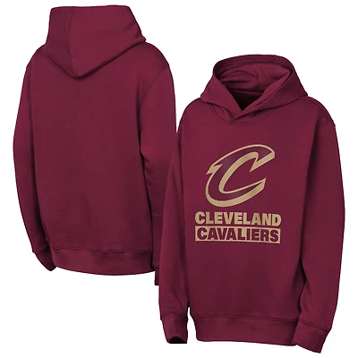Youth Outerstuff Wine Cleveland Cavaliers Back To The Basics Hoodie