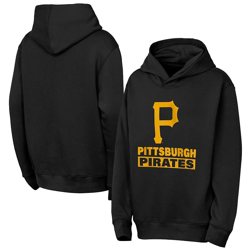 Youth Outerstuff Black Pittsburgh Pirates Back to Basics Hoodie